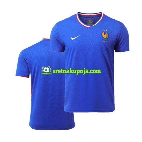 Muškarci Domaći Home Dresova Francuska Euro 2024 Plava Kratkih Rukava