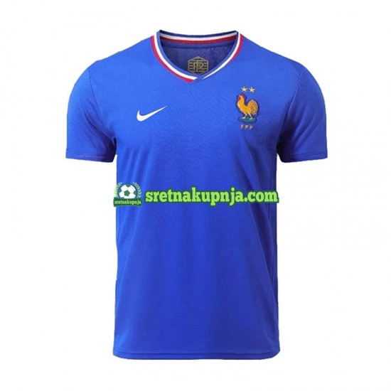Muškarci Domaći Home Dresova Francuska Euro 2024 Plava Kratkih Rukava