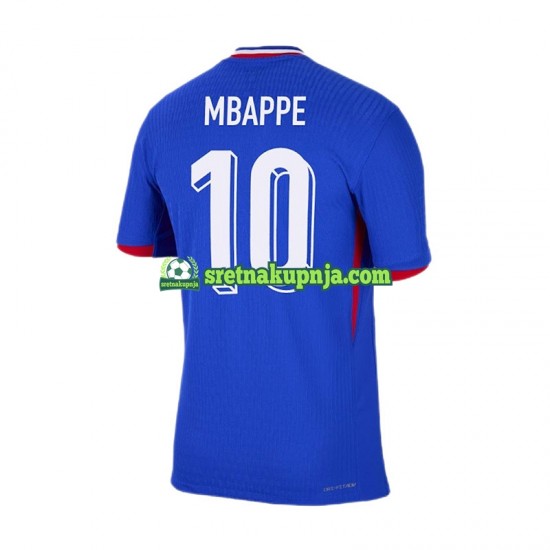 Muškarci Domaći Home Dresova Francuska Kylian Mbappe 10 Euro 2024 Plava Kratkih Rukava