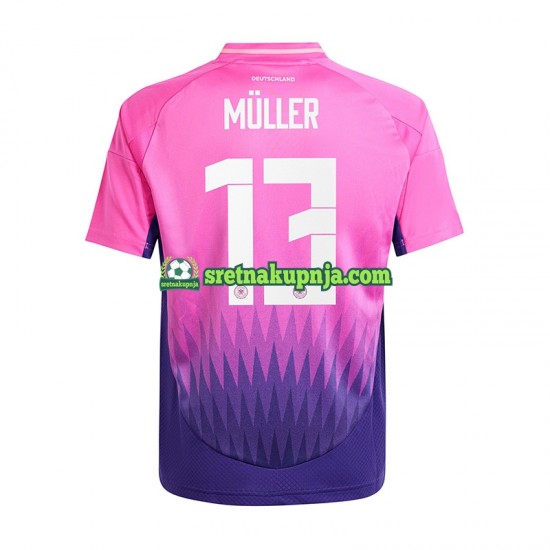Muškarci Gostujući Away Dresova Njemačka Thomas Muller 13 Euro 2024 Kratkih Rukava