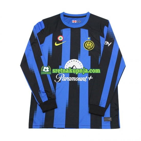 Muškarci Domaći Home Dresova Inter Milan 2023-2024 Dugim Rukavima