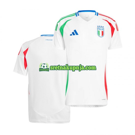 Muškarci Gostujući Away Dresova Italija Euro 2024 Bijela Kratkih Rukava