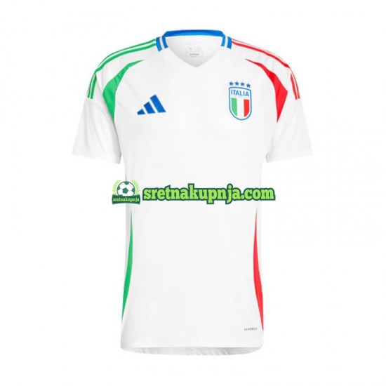 Muškarci Gostujući Away Dresova Italija Euro 2024 Bijela Kratkih Rukava