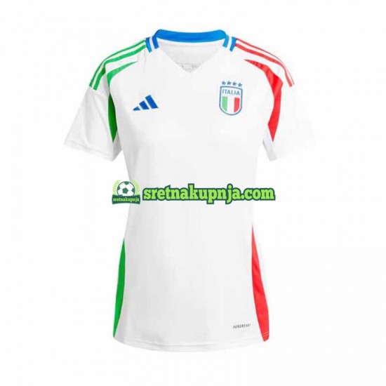 Žene Gostujući Away Dresova Italija Euro 2024 Bijela Kratkih Rukava