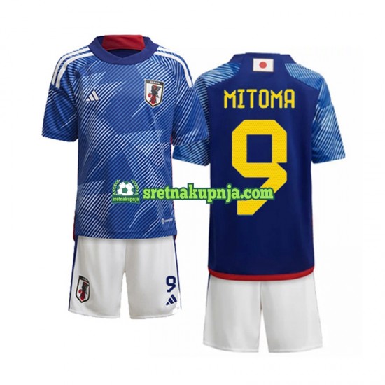 Dječja Domaći Home Dresova Japan Mitoma 9 World Cup 2022 Kratkih Rukava