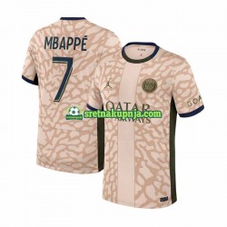 Muškarci Četvrti Dresova Paris Saint-Germain Kylian Mbappe 7 2023-2024 Kratkih Rukava