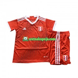 Dječja Gostujući Away Dresova Peru 2023 Crvena Kratkih Rukava Dječja Gostujući Away Dresova Peru 2023 Crvena Kratkih Rukava