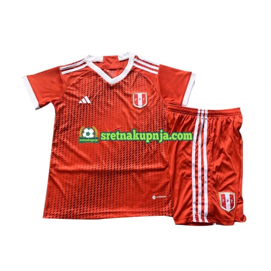 Dječja Gostujući Away Dresova Peru 2023 Crvena Kratkih Rukava