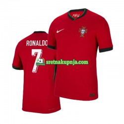 Muškarci Domaći Home Dresova Portugal Cristiano Ronaldo 7 Euro 2024 Crvena Kratkih Rukava