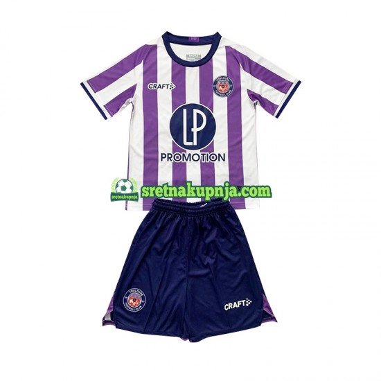 Dječja Domaći Home Dresova Toulouse 2023-2024 Kratkih Rukava