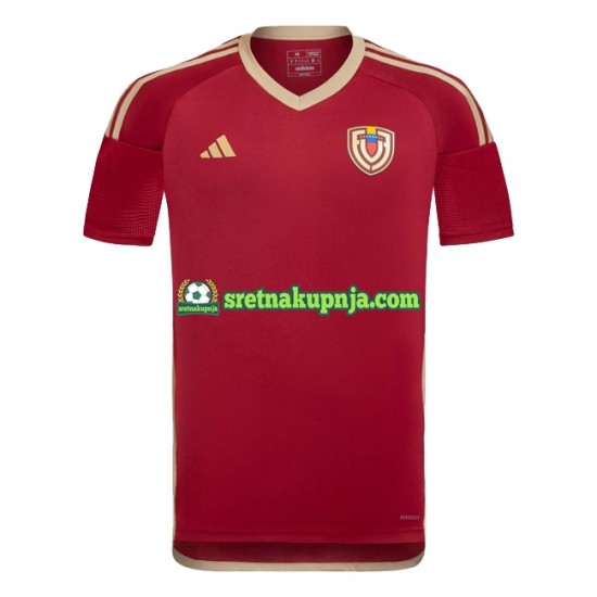 Muškarci Domaći Home Dresova Venezuela Copa America 2024 Crvena Kratkih Rukava