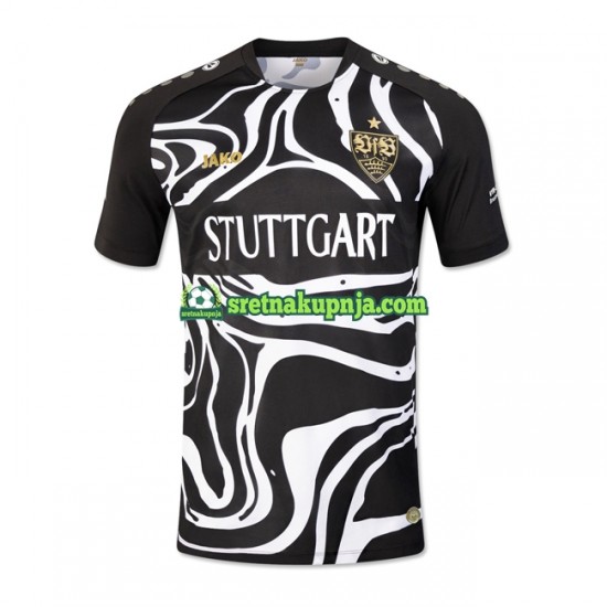 Muškarci Domaći Home Dresova VfB Stuttgart Special 2023-2024 Crno Kratkih Rukava