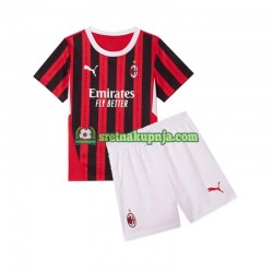 Dječja Domaći Home Dresova AC Milan 2024-2025 Kratkih Rukava