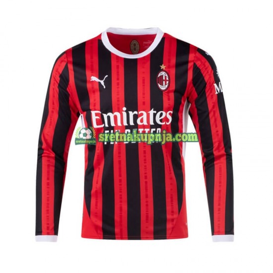 Muškarci Domaći Home Dresova AC Milan 2024-2025 Dugim Rukavima