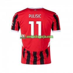 Muškarci Domaći Home Dresova AC Milan Pulisic 11 2024-2025 Kratkih Rukava