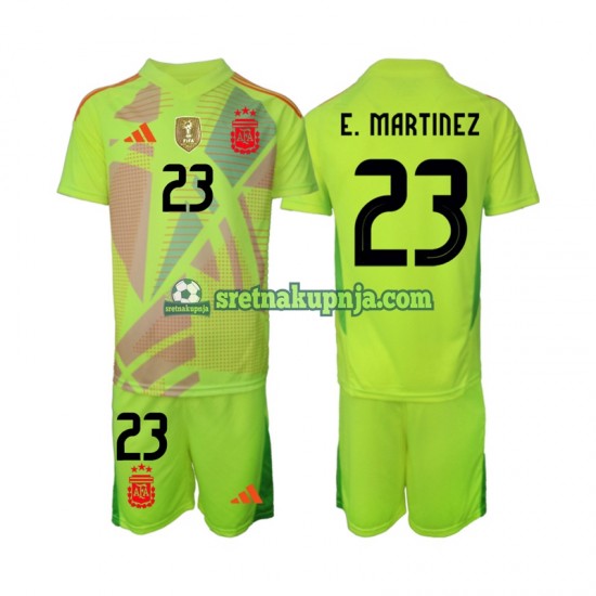 Dječja Gostujući Away Golmanski Dresova Argentina Emiliano Martinez 23 2024 Kratkih Rukava