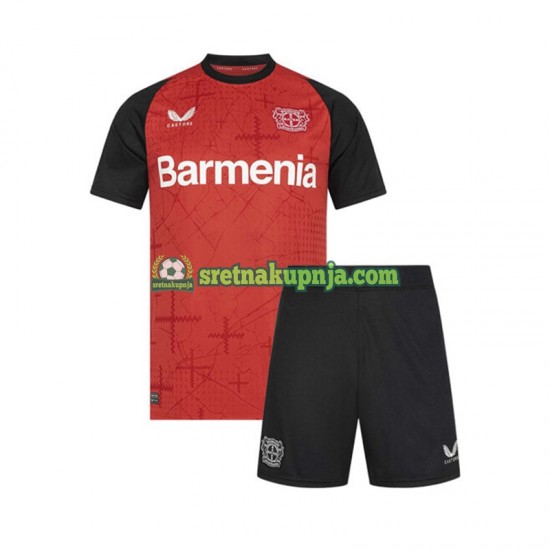 Dječja Domaći Home Dresova Bayer 04 Leverkusen 2024-2025 Kratkih Rukava