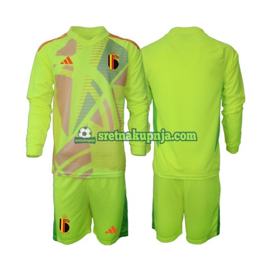 Dječja Gostujući Away Golmanski Dresova Belgija Euro 2024 Dugim Rukavima