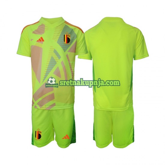 Dječja Gostujući Away Golmanski Dresova Belgija Euro 2024 Kratkih Rukava