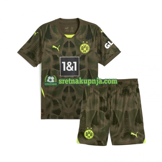 Dječja Domaći Home Golmanski Dresova Borussia Dortmund 2024-2025 Kratkih Rukava