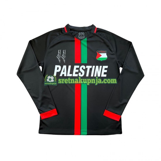Muškarci Domaći Home Dresova Club Deportivo Palestino Center Stripre 2024-2025 Dugim Rukavima