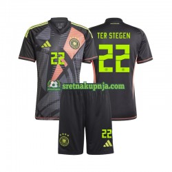Dječja Domaći Home Golmanski Dresova Njemačka Ter Stegen 22 Euro 2024 Kratkih Rukava