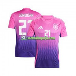 Muškarci Gostujući Away Dresova Njemačka Ilkay Gundogan 21 Euro 2024 Kratkih Rukava