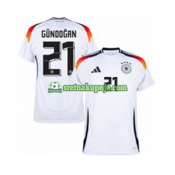 Muškarci Domaći Home Dresova Njemačka Ilkay Gundogan 21 Euro 2024 Kratkih Rukava