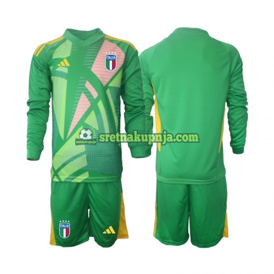 Dječja Gostujući Away Golmanski Dresova Italija Euro 2024 Dugim Rukavima