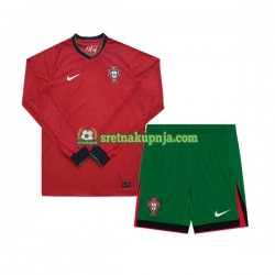 Dječja Domaći Home Dresova Portugal Euro 2024 Dugim Rukavima Dječja Domaći Home Dresova Portugal Euro 2024 Dugim Rukavima