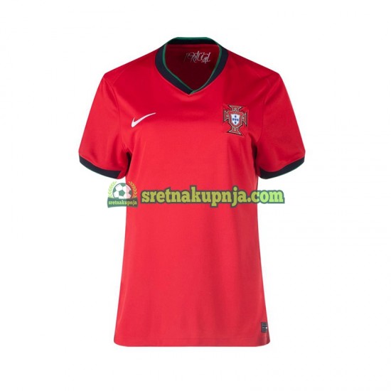 Žene Domaći Home Dresova Portugal Euro 2024 Kratkih Rukava