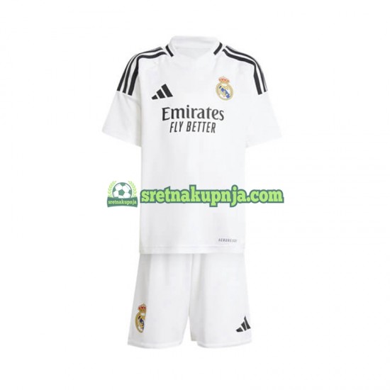 Dječja Domaći Home Dresova Real Madrid 2024-2025 Bijela Kratkih Rukava