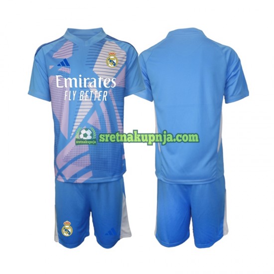 Dječja Domaći Home Golmanski Dresova Real Madrid 2024-2025 Kratkih Rukava