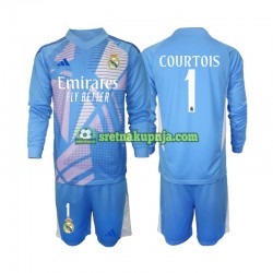 Dječja Domaći Home Golmanski Dresova Real Madrid Thibaut Courtois 1 2024-2025 Dugim Rukavima