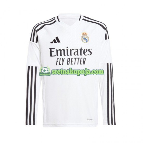 Muškarci Domaći Home Dresova Real Madrid 2024-2025 Bijela Dugim Rukavima