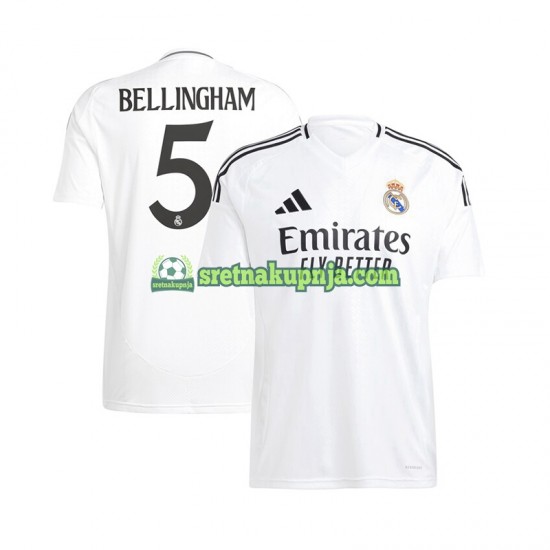 Muškarci Domaći Home Dresova Real Madrid Jude Bellingham 5 2024-2025 Kratkih Rukava