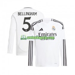 Muškarci Domaći Home Dresova Real Madrid Jude Bellingham 5 2024-2025 Bijela Dugim Rukavima