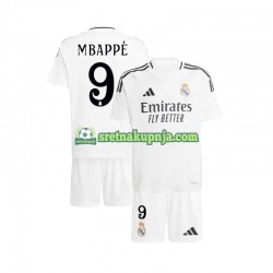 Dječja Domaći Home Dresova Real Madrid Kylian Mbappe 9 2024-2025 Bijela Kratkih Rukava