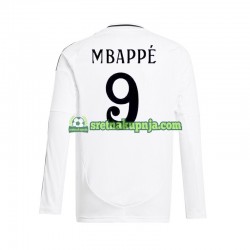 Muškarci Domaći Home Dresova Real Madrid Kylian Mbappe 9 2024-2025 Bijela Dugim Rukavima