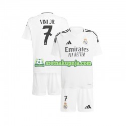 Dječja Domaći Home Dresova Real Madrid Vinicius Junior 7 2024-2025 Bijela Kratkih Rukava
