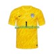Muškarci Domaći Home Golmanski Dresova Slovenija Jan Oblak 1 Euro 2024 Žuta boja Kratkih Rukava