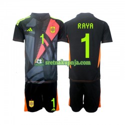 Dječja Gostujući Away Golmanski Dresova Španjolska David Raya 1 Euro 2024 Kratkih Rukava