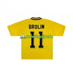 Muškarci Domaći Home Dresova Švedska Brolin 11 Retro 1994 Kratkih Rukava