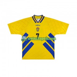 Muškarci Domaći Home Dresova Švedska Henrik Larsson 7 Retro 1994 Kratkih Rukava