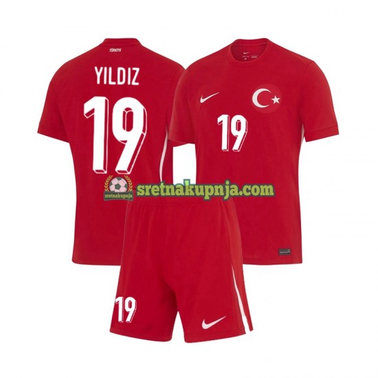 Dječja Gostujući Away Dresova Turska Kenan Yıldız 19 Euro 2024 Kratkih Rukava