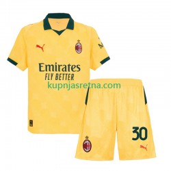 Dječja Treći Dresova AC Milan Ardon Jashari 30 2025-2026 Kratkih Rukava
