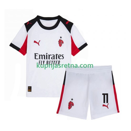 Dječja Gostujući Away Dresova AC Milan Christian Pulisic 11 2025-2026 Kratkih Rukava