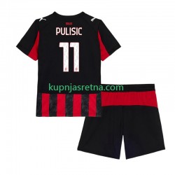 Dječja Domaći Home Dresova AC Milan Christian Pulisic 11 2025-2026 Kratkih Rukava