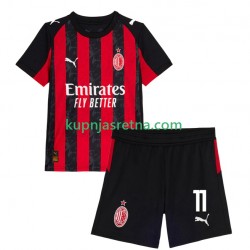 Dječja Domaći Home Dresova AC Milan Christian Pulisic 11 2025-2026 Kratkih Rukava