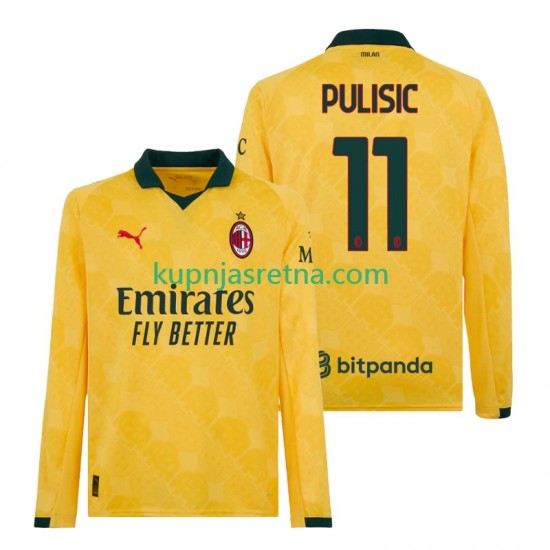 Muškarci Treći Dresova AC Milan Christian Pulisic 11 2025-2026 Dugim Rukavima